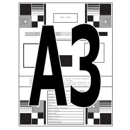 A3, impresión de documentos en blanco y negro
